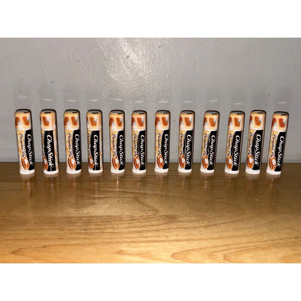 ChapStick Pumpkin Pie Limited Edition Lip Balm Set Of 12 Tubes .15 oz New Sealed